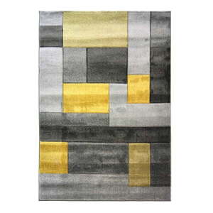 Cosmos szürke-sárga szőnyeg, 120 x 170 cm - Flair Rugs kép