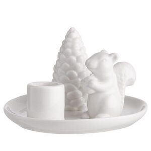 SYLVAN SPIRIT porcelán gyertyatartó, mókus 8cm kép