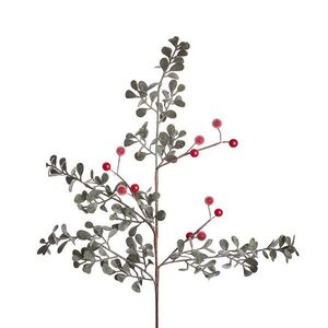FLORISTA csillámos piros bogyós ág 53cm kép