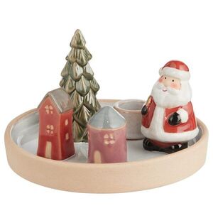 WINTER VILLAGE kerámia gyertyatartó 15cm kép