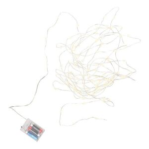 STAR LIGHTS LED égősor USB kábellel, ezüstdrót-csillagok 100 égővel kép