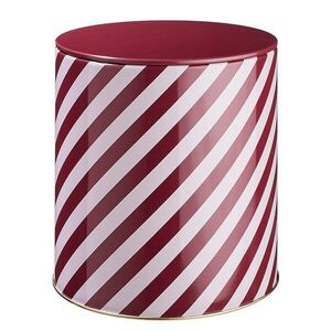 COOKIE JAR fém tárolódoboz, Candy Cane Ø13, 5 cm kép