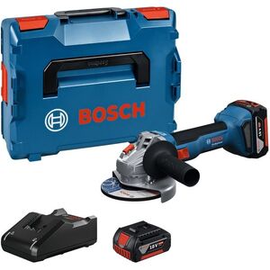Bosch Professional 06019N9002 GWS 18V-8 akkus sarokcsiszoló, 125 mm, L-BOXX (2 × 4 Ah) kép