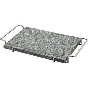 CATTARA Grillező kő Gránit L peremvájattal és tartóval, 30 × 20 × 1, 65 cm kép