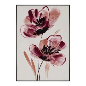 Nyomtatott keretezett-vászon kép 70x100 cm Burgundy Blooms – Styler kép