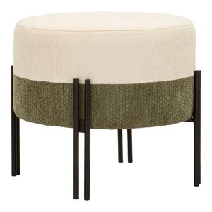 Khaki-krémszínű puff Modern Style – Mauro Ferretti kép