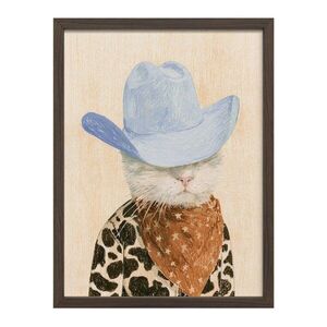 Nyomtatott keretezett kép 30x40 cm Howdy Cat – Styler kép