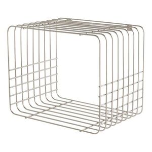Fényes ezüstszínű többszintes fém fali polc 38 cm Wire – Mette Ditmer Denmark kép