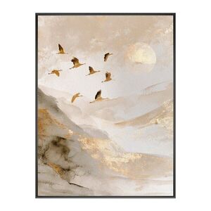 Nyomtatott keretezett kép 60x80 cm Golden Peaks II – Styler kép