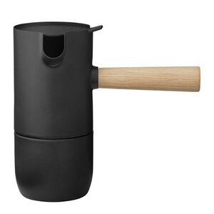 Fekete rozsdamentes acél kotyogós kávéfőző 250 ml Collar – Stelton kép