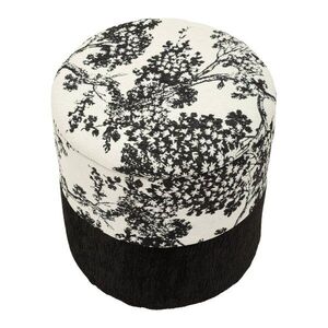 Fekete-fehér puff Oriental Style – Mauro Ferretti kép