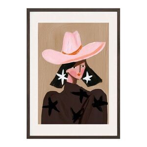 Nyomtatott keretezett kép 50x70 cm Cowgirl – Styler kép