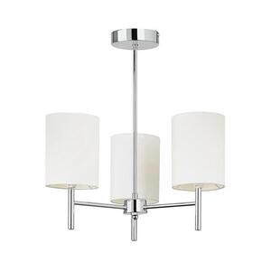 Endon 56642 - Csillár rúdon BRIO 3xE14/40W/230V fényezett króm/fehér 56642 kép