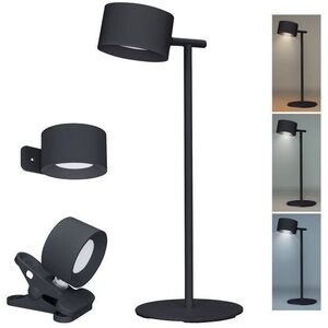 Solight 3in1 tölthető lámpa, 280 lm, változtatható CCT, szabályozható fényerő, fekete kép