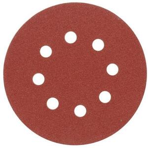 VOREL Csiszolópapír tépőzáras 125 mm P36 lyukakkal, 5 db, TO-08573 kép