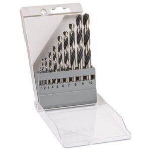 BOSCH 2608577348 PointTeQ HSS spirálfúró készlet, 10 db, 1-10 mm kép