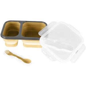 Zopa Snack doboz + evőeszközök, nagy, Mustard Yellow kép