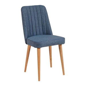 Kék bársony étkezőszék Stormi Sandalye – Kalune Design kép