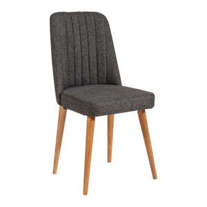 Antracitszürke bársony étkezőszék Stormi Sandalye – Kalune Design kép