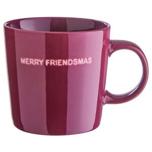GOOD VIBES bögre 400 ml bordó , MERRY FRIENDSMAS kép