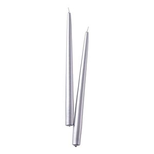 TWIN FLAME gyertya 31cm 2 db , ezüst kép