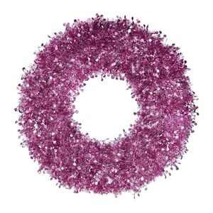 PINK TINSEL flitteres koszorú Ø60cm , rózsaszín kép