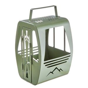 MOUNTAIN LODGE gyertyartó 22 cm sífelvonó , zsálya kép