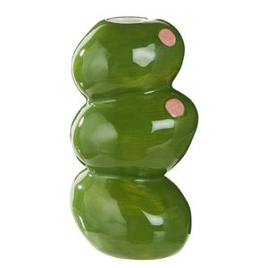 OLIVES kerámia váza 17 cm kép