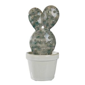 CACTUS kerámia dekor kaktusz 21 cm kép