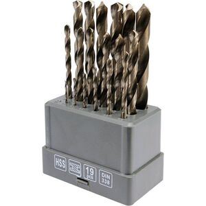 Fémfúró készlet 19 db HSS 135° kép