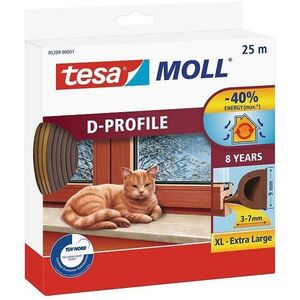 tesamoll Gumi tömítés, barna, D profil, 25 m kép