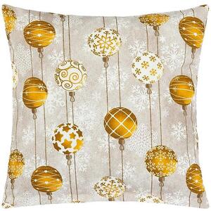 BELLATEX KARÁCSONY 45 × 45 cm 55/127 karácsonyi gömbök arany kép