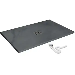 Téglalap alakú zuhanytálca Rock Rea K4583 grey 80x120 kép