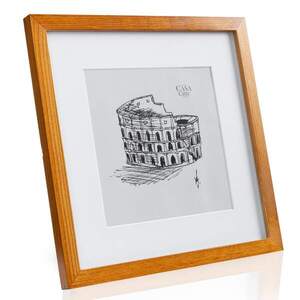 Casa Chic Bristol, képkeret, üveg, 30 x 30 cm, paszpartu, valódi fa kép