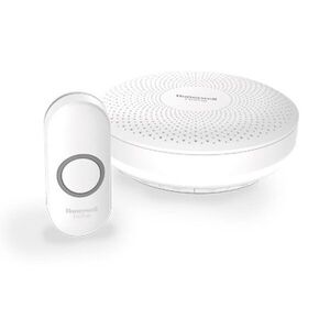 Honeywell DCR313N vezeték nélküli csengő, 150 m, 6 dallam, fehér, dizájnos nyomógomb kép