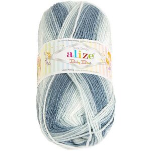 Bellatex Baby Best Batik 100 g - 7542 fehér, szürke kép