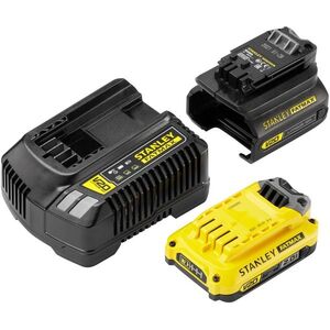 STANLEY FATMAX V20 startovací sada adaptér baterie nabíječka (2 Ah) kép