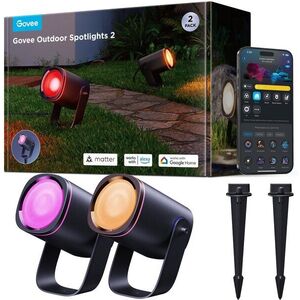 Govee RGBWW Smart Kerti reflektor, 750 lm, Matter, 2 db kép