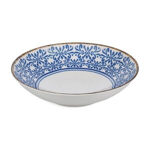 Fehér-kék porcelán leveses tálka 1 l Azul – BonBistro kép
