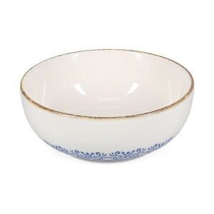 Fehér-kék porcelán leveses tálka 710 ml Azul – BonBistro kép