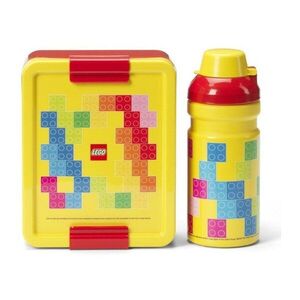 Gyerek uzsonnás doboz palackkal Brick – LEGO® kép