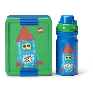 Gyerek uzsonnás doboz palackkal Rocket – LEGO® kép