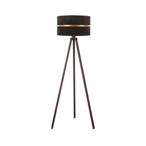 - Állólámpa DUO 1xE27/60W/230V átm. 44 cm fekete/barna AS0464+DU83525 kép