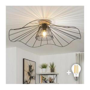 Brilagi - LED felületre szerelhető csillár CERIA WIRE 1xE27/40W/230V átm. 80 cm fekete/tölgy BG3985+EG300157+EG300162 kép