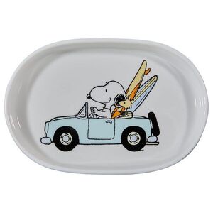 PEANUTS ovális tálka , Snoopy szörf kép