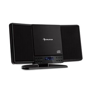 Auna V14-DAB, vertikális sztereó rendszer, CD, FM és DAB+ tuner, BT, fekete kép