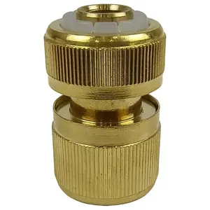Gyorscsatlakozó - stop szeleppel, sárgaréz 1/2˝-5/8˝ AM5810C kép