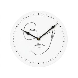 Fali óra LINE FACE 29 cm, fehér kép