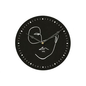 Fali óra LINE FACE 29 cm, fekete kép