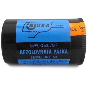 NUBA ólommentes forrasztó ón Sn99, 3Cu0, 7NiP, átmérő 1, 0 mm - 50 g kép